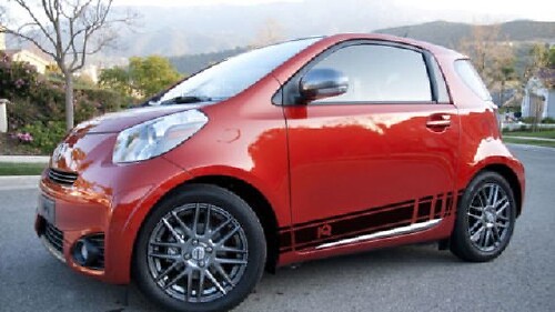 2X plusieurs couleurs graphiques iQ symbole voiture course vinyle autocollant autocollant