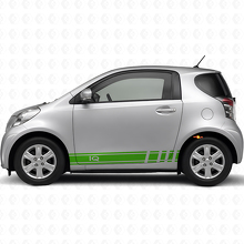 Kit de décalcomanies vinyle bandes latérales racing logo iQ pour Toyota iQ_3