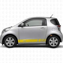 Kit de décalcomanies vinyle bandes latérales racing logo iQ pour Toyota iQ_5