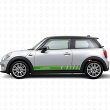 Déco Autocollante Vinyle Bandes Lettrage Cooper Latérales pour MINI Cooper_3