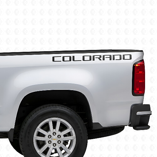 Autocollant en vinyle lettrage Colorado pour paroi de benne Chevrolet Colorado