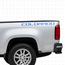 Autocollant en vinyle lettrage Colorado pour paroi de benne Chevrolet Colorado_2