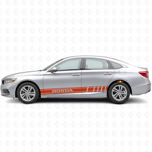 Autocollant vinyle latéral à bandes de course de marque pour Honda Accord_5