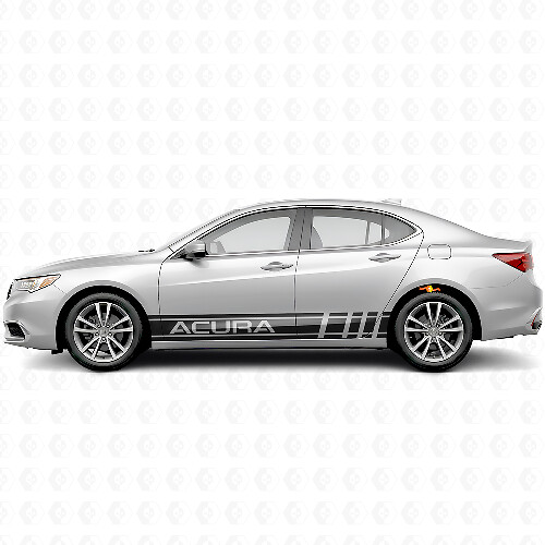 Autocollants latéraux style racing en vinyle pour Acura ILX TLX RLX