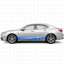 Autocollants latéraux style racing en vinyle pour Acura ILX TLX RLX_2