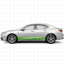 Autocollants latéraux style racing en vinyle pour Acura ILX TLX RLX_3