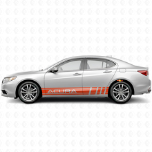 Autocollants latéraux style racing en vinyle pour Acura ILX TLX RLX_4
