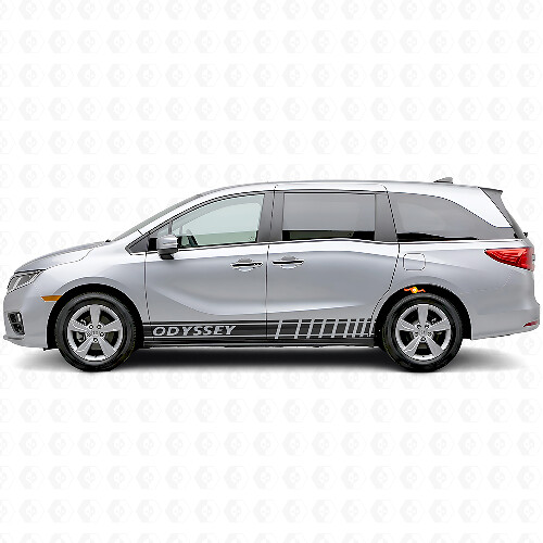 Autocollant Vinyle Latéral Rayures Style Course pour Honda Odyssey 2018-2020