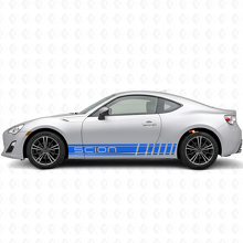 Kit de décalcomanies latérales en vinyle à rayures style course de marque pour Scion FR-S_2
