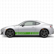 Kit de décalcomanies latérales en vinyle à rayures style course de marque pour Scion FR-S_3