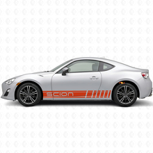 Kit de décalcomanies latérales en vinyle à rayures style course de marque pour Scion FR-S_4