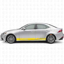 Autocollant vinyle latéral à bandes style turbo IS pour Lexus IS_5