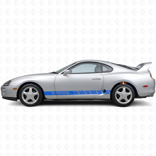 Autocollant vinyle bandes latérales logo Toyota pour Toyota Supra_2