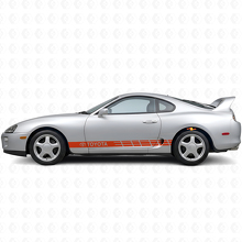 Autocollant vinyle bandes latérales logo Toyota pour Toyota Supra_4