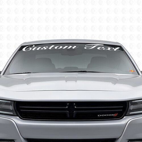 Autocollant vinyle personnalisé style écrit à la main pour pare-brise Dodge Charger 2015-2026