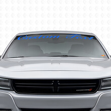 Autocollant vinyle personnalisé style écrit à la main pour pare-brise Dodge Charger 2015-2026_2