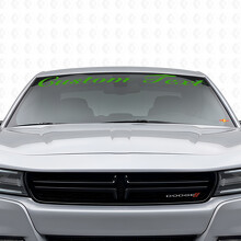 Autocollant vinyle personnalisé style écrit à la main pour pare-brise Dodge Charger 2015-2026_3