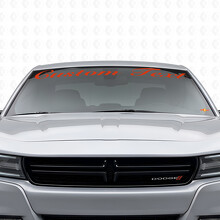 Autocollant vinyle personnalisé style écrit à la main pour pare-brise Dodge Charger 2015-2026_4