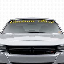 Autocollant vinyle personnalisé style écrit à la main pour pare-brise Dodge Charger 2015-2026_5