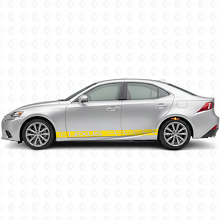 Jeu d'autocollants en vinyle bandes latérales de course pour Lexus IS 200t 250 300_5