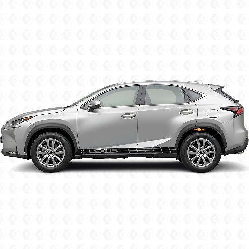 Kit de décalcomanies vinyle bandes latérales de course pour Lexus NX 200t NX 300h