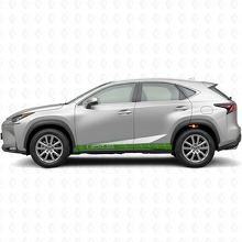 Kit de décalcomanies vinyle bandes latérales de course pour Lexus NX 200t NX 300h_3