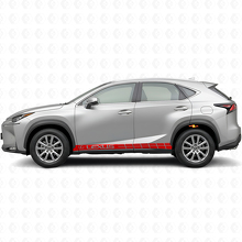Kit de décalcomanies vinyle bandes latérales de course pour Lexus NX 200t NX 300h_4