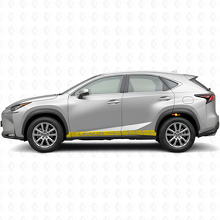 Kit de décalcomanies vinyle bandes latérales de course pour Lexus NX 200t NX 300h_5