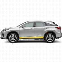 Kit de décalcomanies en vinyle à bandes style course pour bas de caisse Lexus RX 350_5