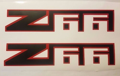 Autocollants Z66 décalcomanie chevy chevrolet avalanche camion noir mat (SET)
