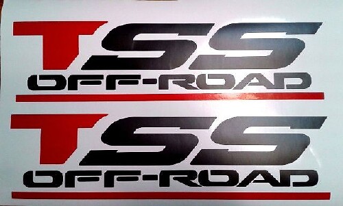 Autocollants Tss Off Road Decals, Noir Mat Set 1
