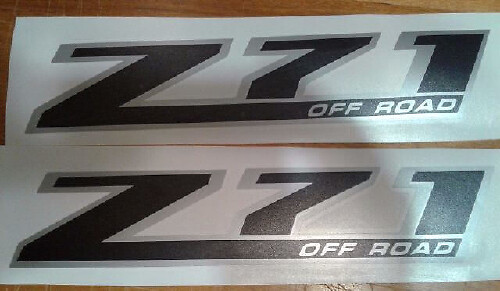 Ensemble d'autocollants latéraux en vinyle Z71 Off Road pour Chevrolet Silverado