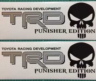 Toyota TRD Truck Off-Road Racing Tacoma Tundra The Punisher Stickers Autocollant