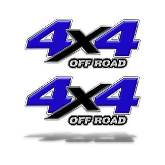 4X4 OFF ROAD STICKER Autocollant Bleu Graphiques Chevy Ford Dodge Truck Mk505OR4