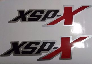 Autocollants XSP-X, noir mat rouge et gris TOYOTA TUNDRA TACOMA (set)