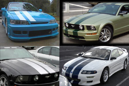 Kit de bandes de course double autocollant
