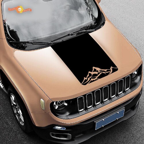 Autocollant en vinyle graphique Jeep Renegade Mountain