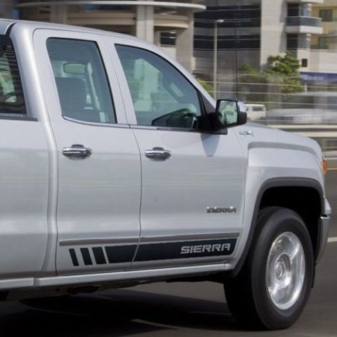 Autocollant Vinyle Latéral à Bandes Accent Marqué pour GMC Sierra