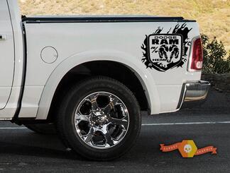 Dodge Ram 1500 2500 RT HEMI Truck Bed Box kit d'autocollants graphiques mopar personnalisé