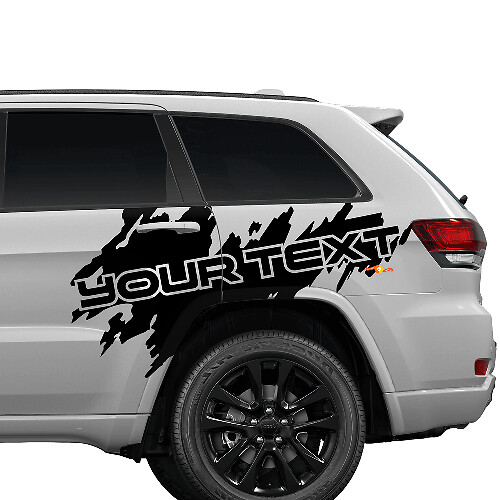 Autocollant vinyle graphique personnalisé éclaboussures splash porte arrière latérale pour Jeep Cherokee Trailhawk