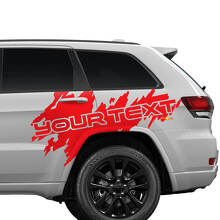 Autocollant vinyle graphique personnalisé éclaboussures splash porte arrière latérale pour Jeep Cherokee Trailhawk_3
