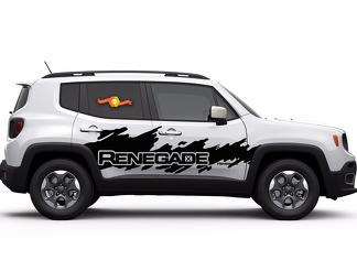 Jeep Renegade côté Splash éclaboussures Logo graphique vinyle autocollant autocollant