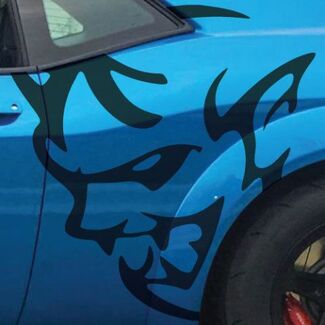 Dodge Demon Challenger SRT grand côté Logo voiture vinyle autocollant graphique autocollant coulé