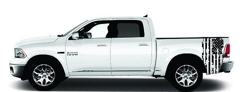 Chevrolet Silverado drapeau américain lit autocollant ensemble de décalcomanies Chevrolet Gmc Sierra 2014
