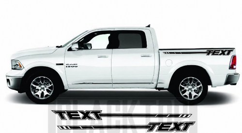 Autocollant Texte Personnalisé Bande Sticker pour RAM 1500 2500 3500