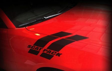 Autocollants en vinyle latéraux Scat Pack pour ailes Dodge Charger 2015-2017