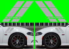 2X Dodge CHARGER Scat Pack Hash Stripes 2015-2018 Autocollant en vinyle Autocollant HELLCAT SRT RT SXT Scatpack
 2
