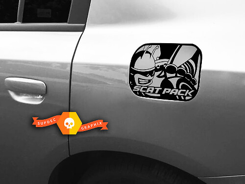 SCAT PACK Dodge Charger Autocollant de porte à gaz Décalcomanie 2018 2016 2017 SRT 392 Badge emblème de pièce Scatpack
