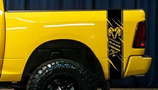 Dodge Ram 1500 RT HEMI Truck Bed Box Graphic Stripe kit d'autocollants personnalisés 2023