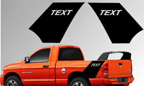 TEXT Autocollant Vinyle Panneaux d'Art arrière de la Caisse pour Dodge Ram 1500